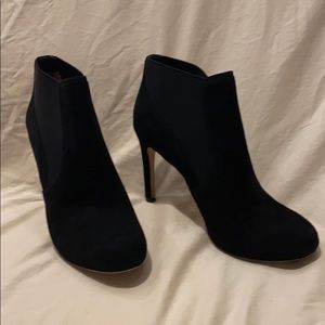 COPY - Via Spiga Black Suede high heel (3.5 inch) booties